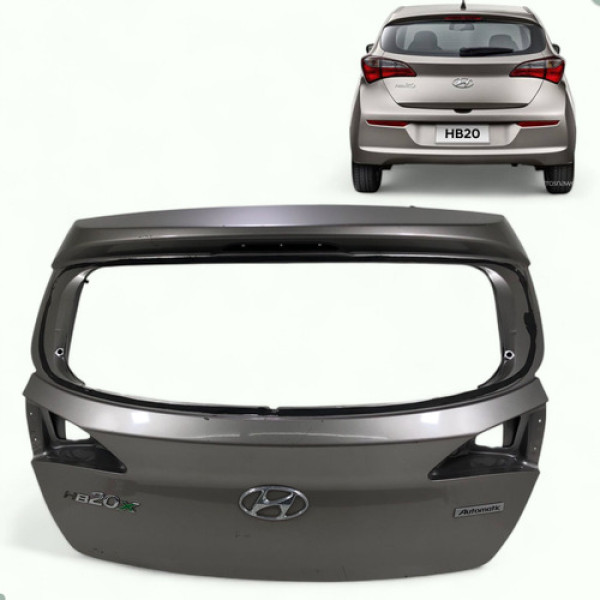 Tampa Traseria Porta Malas Hyundai Hb20 2012 A 2019  Cinza