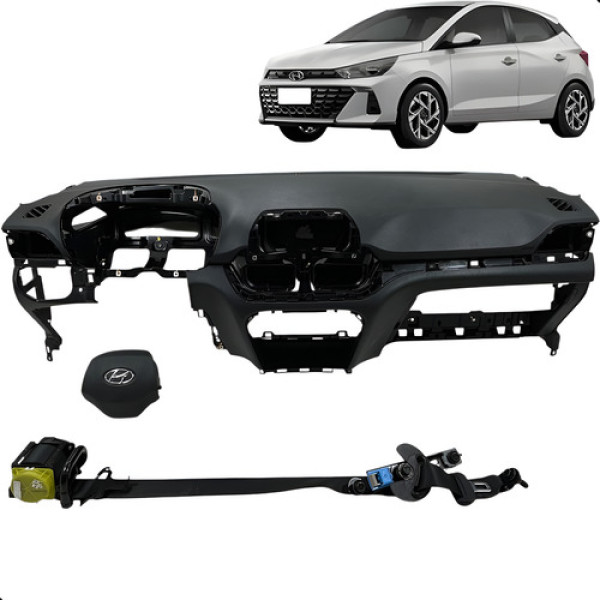 Kit Airbag Hyundai Hb20 2020 2021 2022 2023 2024 2025 Preto