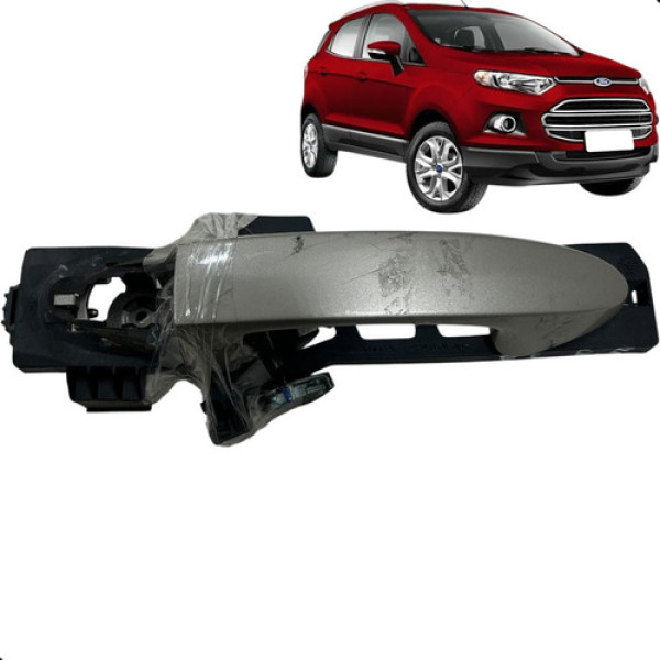 Maçaneta Porta Ecosport 2014 2015 2016 2017 Diant Esquerda  Preto Dianteira