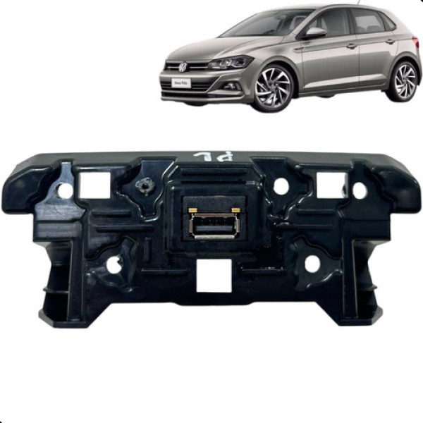 Moldura Entrada Usb Volkswagen Polo Tsi 2018 A 2021