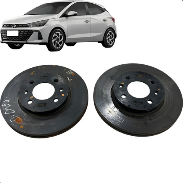 Par Disco De Freio Dianteiro Hb20 1.0 Turbo 2023 2024 2025
