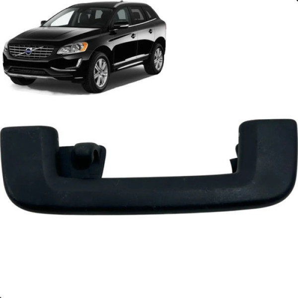 Alça Teto Pqp Traseira Direita Volvo Xc60 2.0 2014 A 2017 Preto