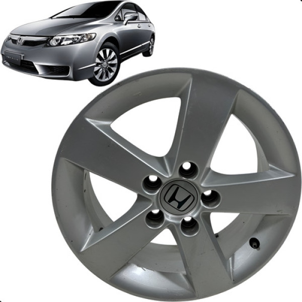 Roda Honda New Civic Aro 16 2008 2011 Prateado