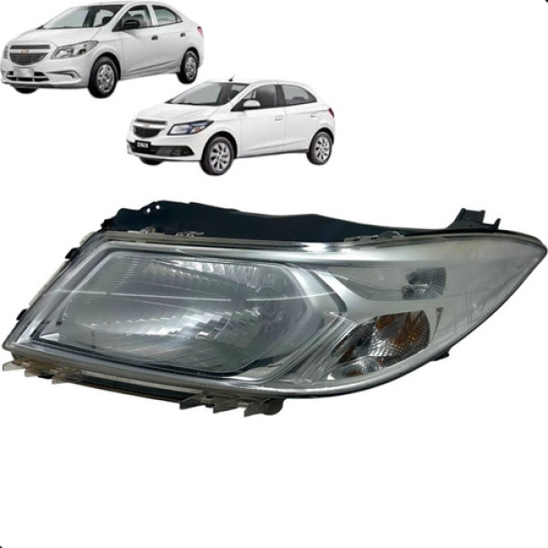 Farol Dianteiro Esquerdo Onix Prisma 2013 A 2019 Esquerdo/motorista