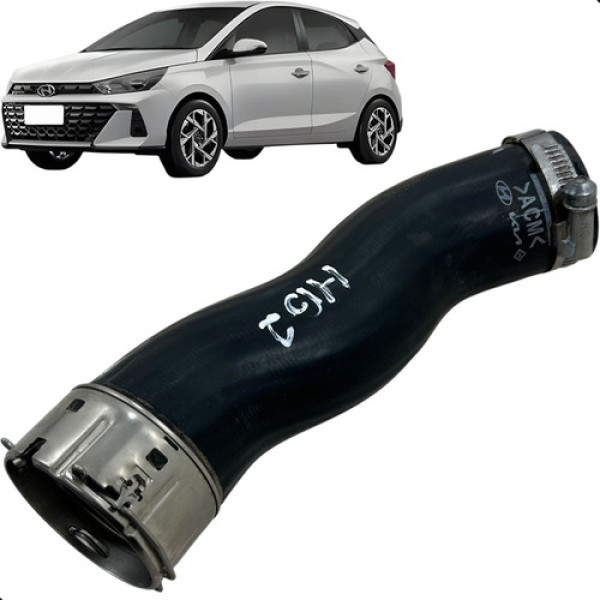 Mangueira Intercooler Hb20 1.0 3cc Turbo 2023 2024 2025  Preto