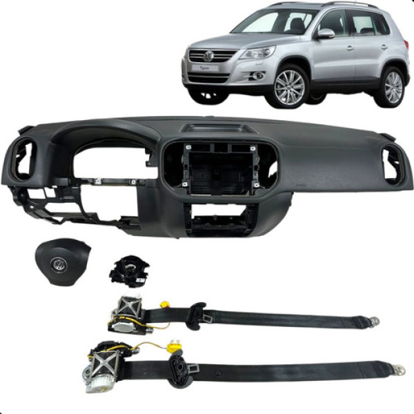 Kit Airbag Tiguan 2010 2011 2012 2013 S/modulo Original Preto