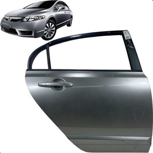 Porta Traseira Direita Honda Civic 2007 A 2011 Dieito Grafite Traseira
