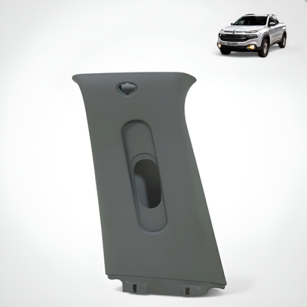 Acabamento Coluna Cinto Direito Fiat Toro 2017 2018 2020 Bege