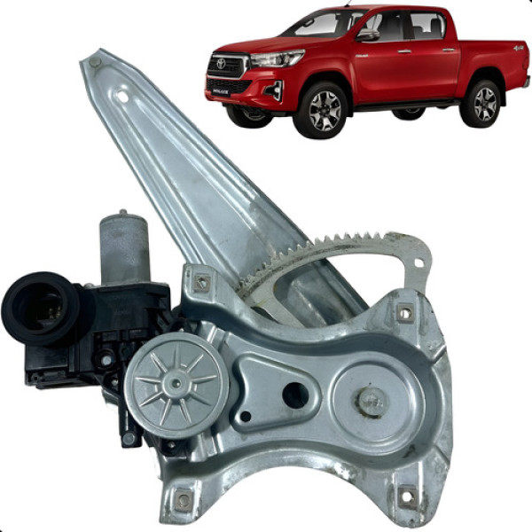 Motor Máquina Vidro Porta Hilux 2016 2023 Traseira Esquerda