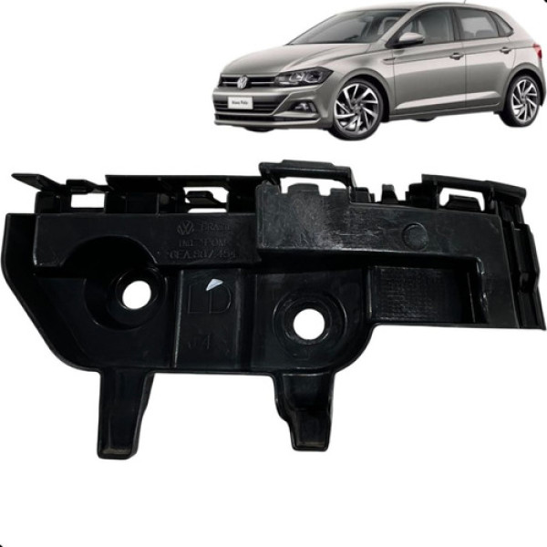 Gua Parachoque Traseiro Volkswagen Polo 2018 2021 Direito