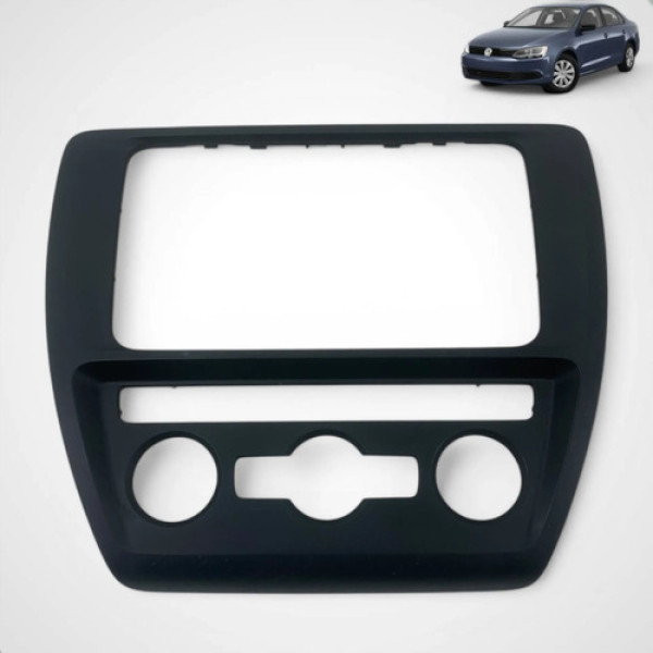 Moldura Painel Multimídia Jetta 2011 2012 2013 A 2016  Preto