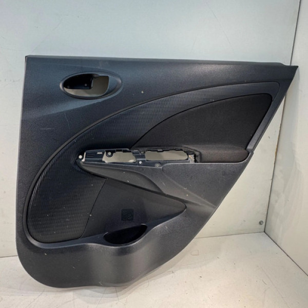 Forro Porta Traseira Direita Toyota Etios 1.5 2012 A 2015 Preto