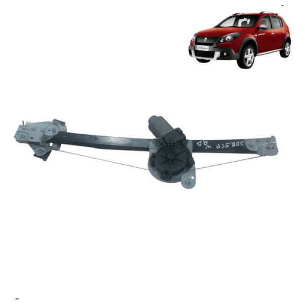 Motor Máquina Vidro Sandero 2009 2013 Dianteiro Direito