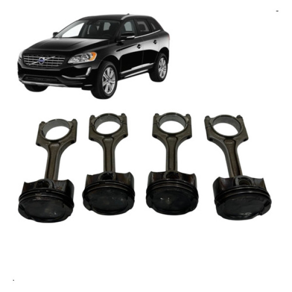 Jogo Pistão E Biela Volvo Xc60 2.0 T6 2015 2016 Std Original