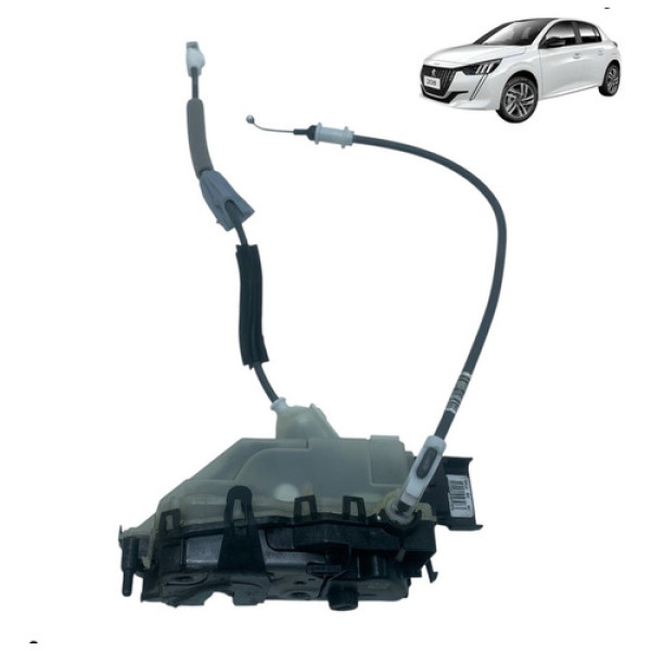 Fechadura Porta Peugeot 208 2021 2024 Diant Direita 
