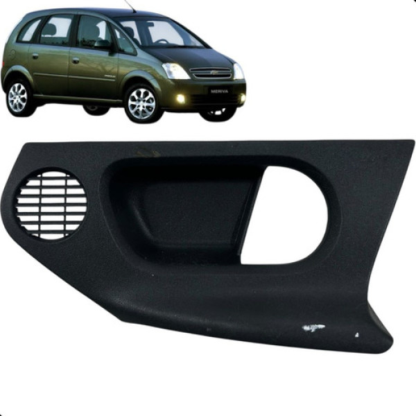 Moldura Maçaneta Interna Dianteira Direita Meriva 2009  2011 Preto Dianteira