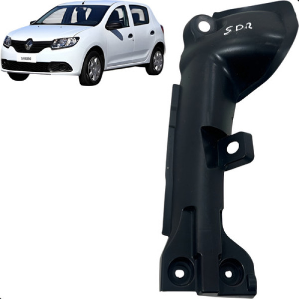 Moldura Protetor Abs Sandero 2015 A 2021 Traseiro Esquerdo Preto