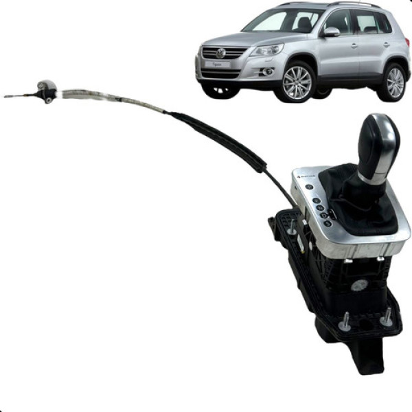 Manopla Alavanca Trambulador Tiguan 2.0 200cv Tsi 2009 2015 Preto