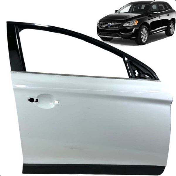 Porta Dianteiro Direito Volvo Xc60 2014 2015 2016 2017 Branca Dianteio Dianteira