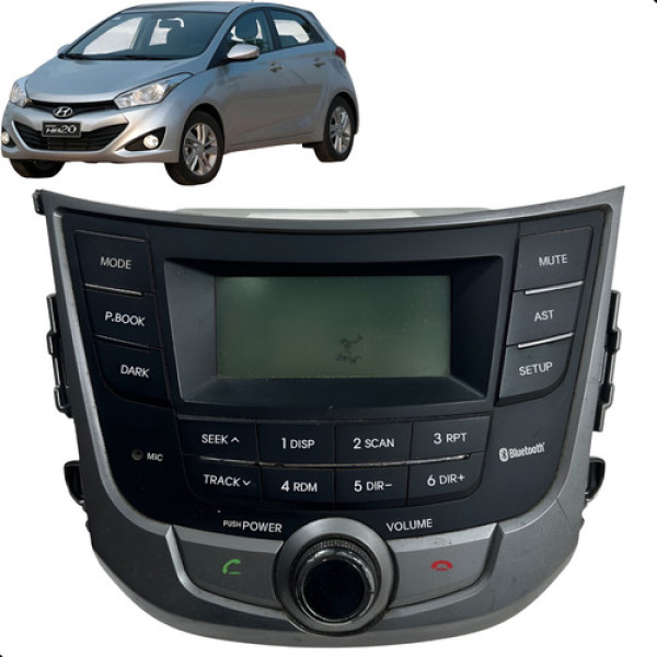 Rádio Hyundai Hb20 2012 2013 A 2016 Pequeno Detalhe Tela