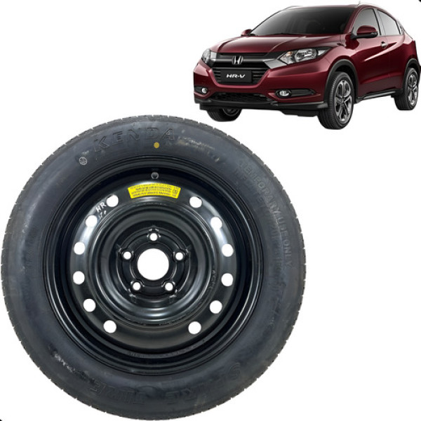 Estepe Roda Aro 16 Honda Hrv Hr-v 1.8 2016 A 2019 T135/90 16 Preto