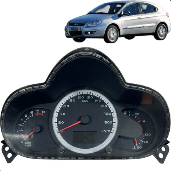 Painel De Instrumentos Velocimetro Chery Cielo 1.6 2010 Preto