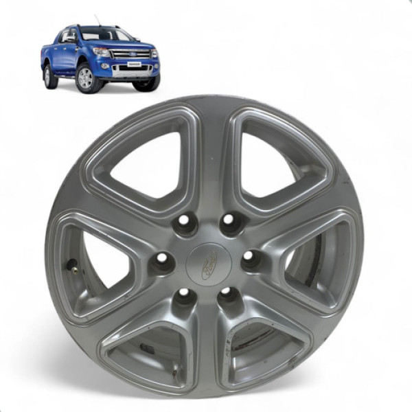 Roda Aro 17 Ford Ranger 2014 A 2017 Avulsa Original Prateado