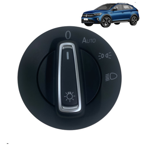 Botão Chave Luz Comando Farol Nivus Polo Virtus 2021 2023