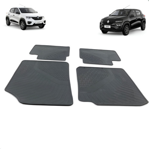 Jogo Tapete Renault Kwid 2018 2019 A 2024 Preto