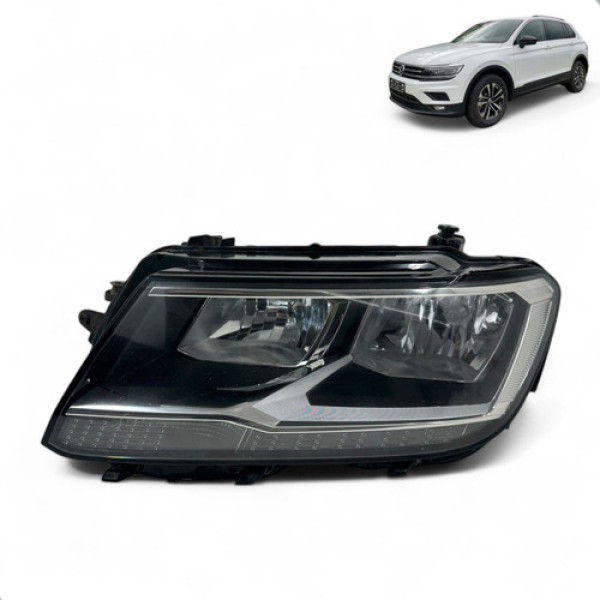 Farol Esquerdo Tiguan 2018 2019 2020 2021 S/led Esquerdo/motorista