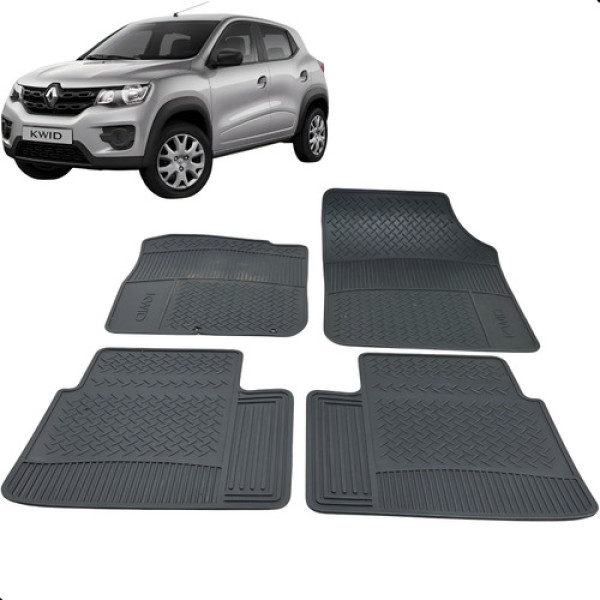 Jogo Tapete Renault Kwid 2018 2019 2020 2021 Original Preto