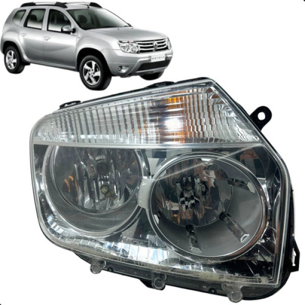 Farol Duster 2012 2013 2014 2015 Dianteiro Direito Original Direito/passageiro