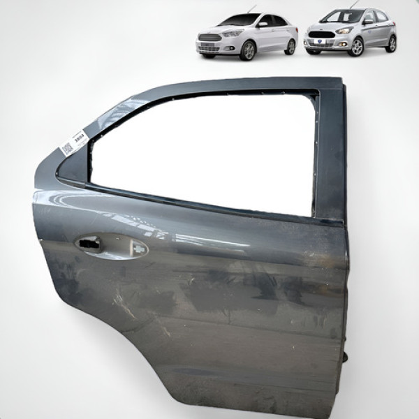 Porta Traseira Direita Ford Ka 2015 2016 2017 2018 2019 2020 Traseira Direita Cinza