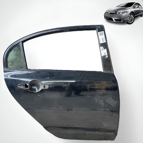 Porta Traseira Direita New Civic 2007 2008 2009 2010 2011 Traseira Direita Preta