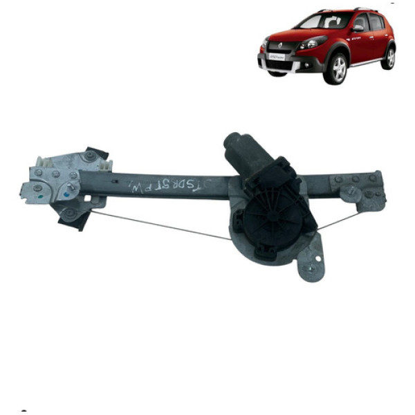 Motor Máquina Vidro Sandero 2009 2013 Traseiro Direito 