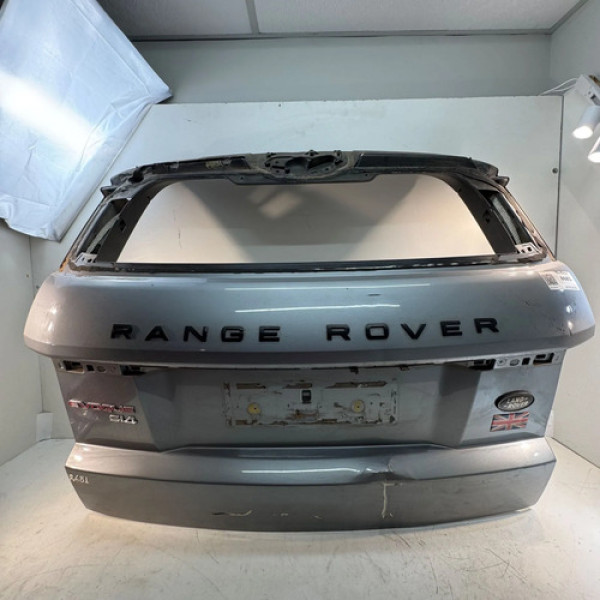 Tampa Traseira Land Rover Evoque 2012 A 2015 C/ Detalhe Prata
