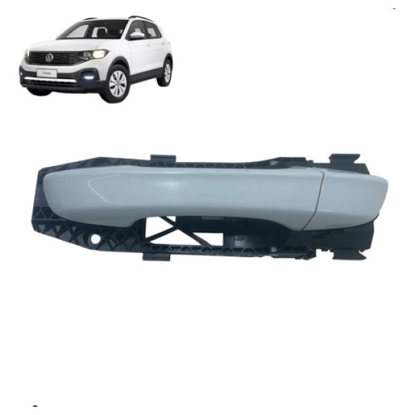 Maçaneta Porta Traseira Esquerda Tcross 2020 A 2024  Preto Traseira