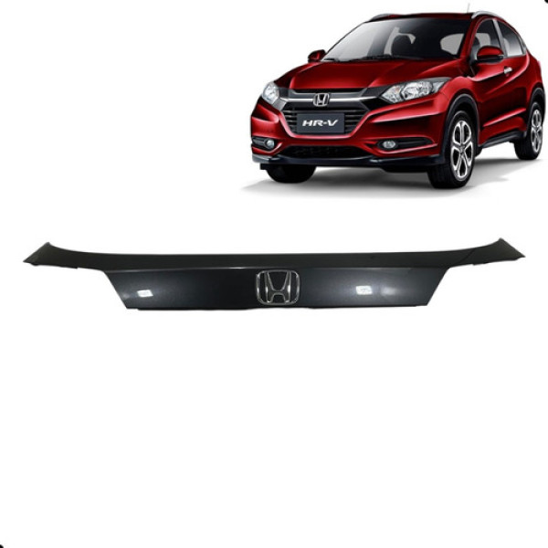 Aplique Moldura Tampa Traseira Honda Hrv Hr-v 2016 2017 2018 Cinza