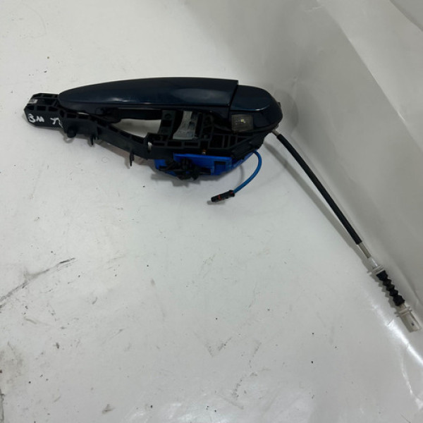 Maçaneta Porta Bmw 120i 2014 A 2016 Traseira Esquerda Azul Traseira