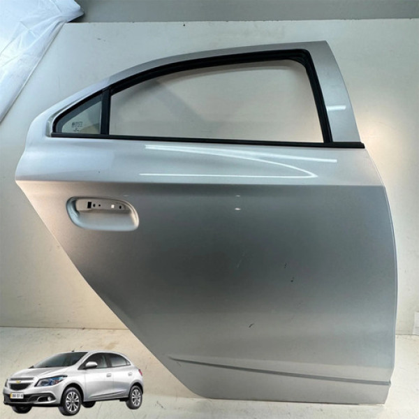 Porta Chevrolet Onix Prisma Traseira Direita 2013 A 2019 Traseira Direita Cinza