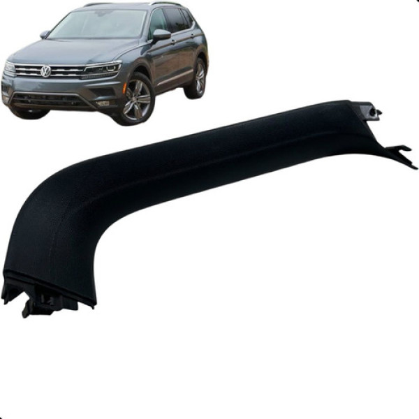 Acabamento Soleira Esquerdo Porta Malas Tiguan Allspace 2018 Preto