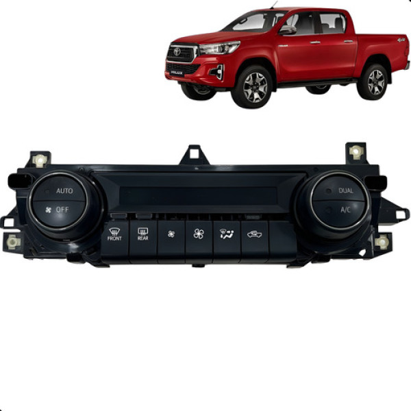 Botão Comando Ar Condicionado Hilux 2016 A 2022 Original  Preto