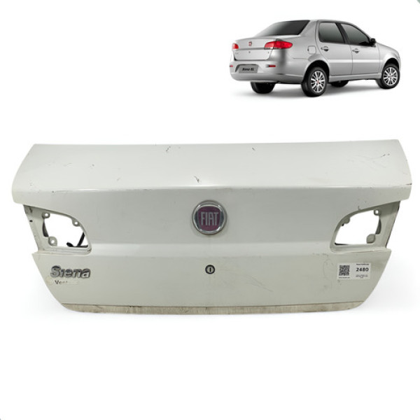Tampa Traseira Porta Malas Fiat Siena 2010 2011 2012 A 2014 Branco
