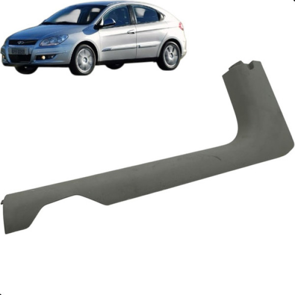 Soleira Porta Dianteira Esquerda Chery Cielo 1.6 2010 A 2011 Cinza