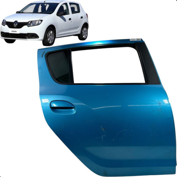 Porta Traseira Direita Sandero 2014 2015 2016 2017 2018 2019 Traseira Direita