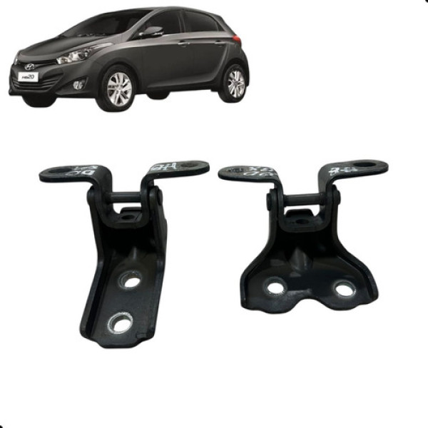 Dobradiça Porta Dianteira Direita Hb20 1.6 2013 A 2019 Kit