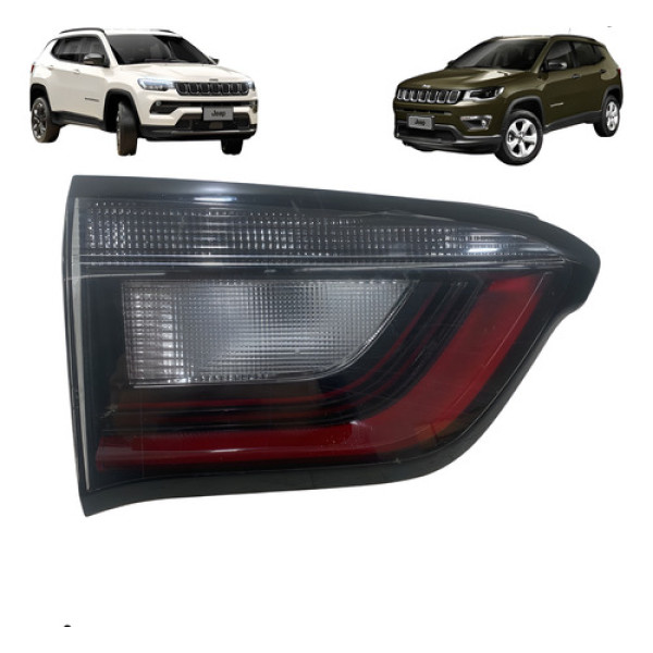 Lanterna Tampa Porta Malas Compass 2021 2022 2023 Esquerda - Esquerdo/motorista - Vermelho