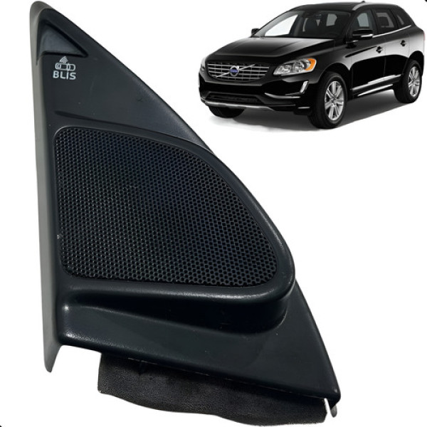 Moldura Acabamento Retrovisor Esquerdo Volvo Xc60 2015 2017  Preto