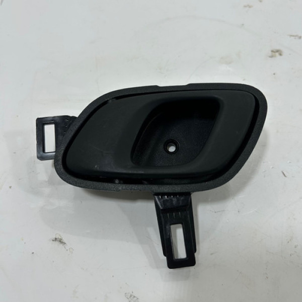 Maçaneta Interna Renault Kwid 2018 A 2023 Dianteira Esqueda Preto Dianteira