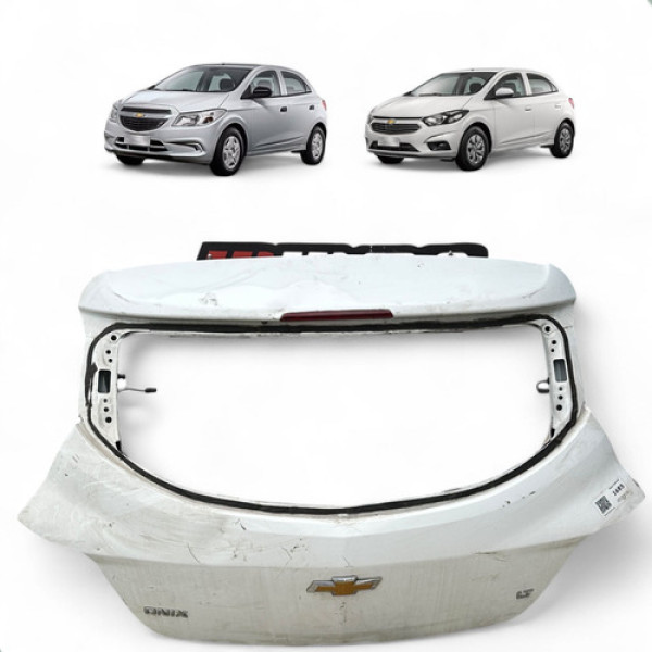 Tampa Traseira Porta Malas Chevrolet Onix 2013 2014 A 2019 Branca